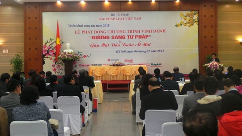 Phát động Chương trình vinh danh “Gương sáng Tư pháp”